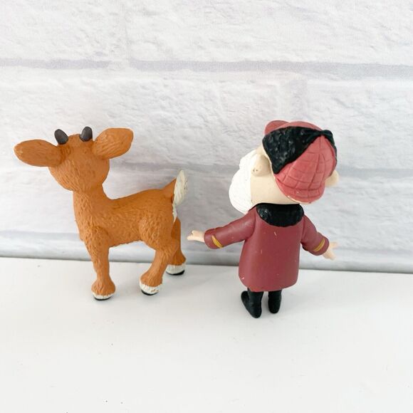 The Rudolph Company Island Of Misfit Toys 3" Figure Set of 2 Santa & Rudolph - Picture 2 of 7